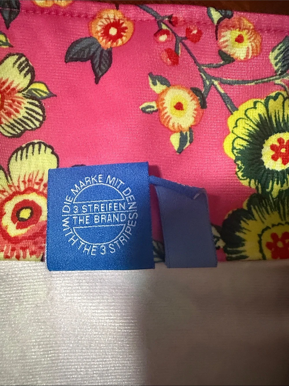 Farm rio x adidas Pink Floral Track Jacket with Tan Panels Sz S - Picture 11 of 14